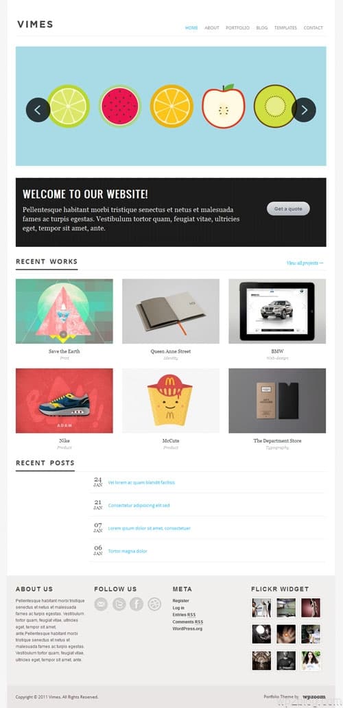 Vimes Portfolio Premium WordPress Theme