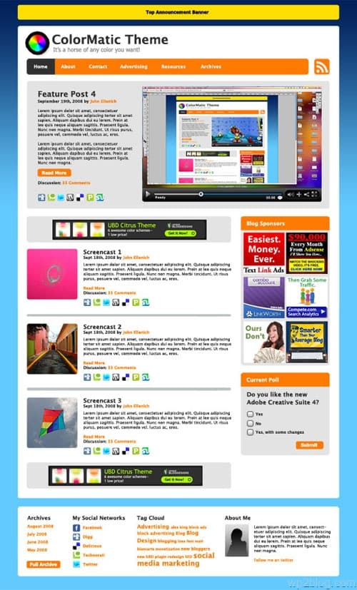 ColorMatic Premium WordPress Theme
