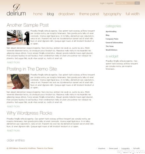 Delirium WordPress Theme