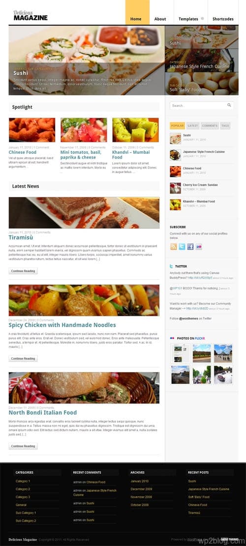 Delicious Magazine WordPress Theme