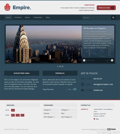 Empire Business WordPress Theme