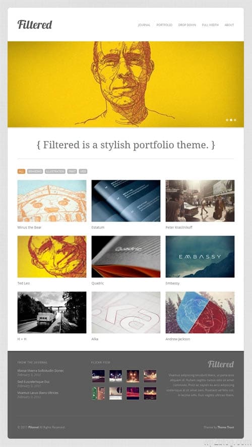 Filtered Portfolio Premium WordPress Theme