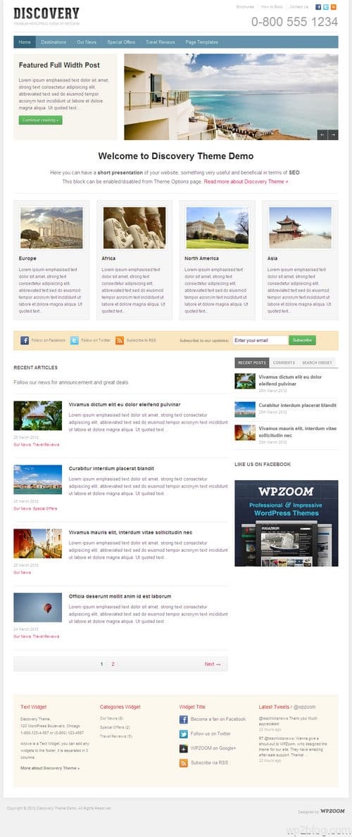 Discovery WordPress Theme