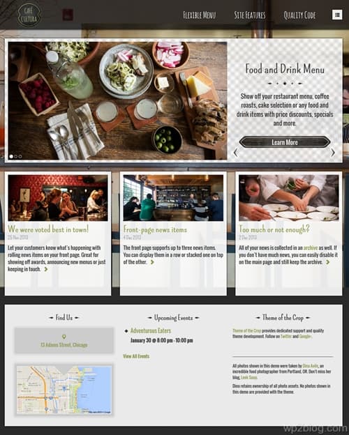 CaféCultura WordPress Theme