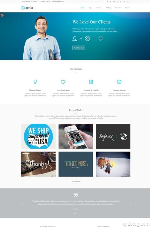 Xenia WordPress Theme