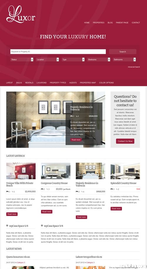 Luxor WordPress Theme