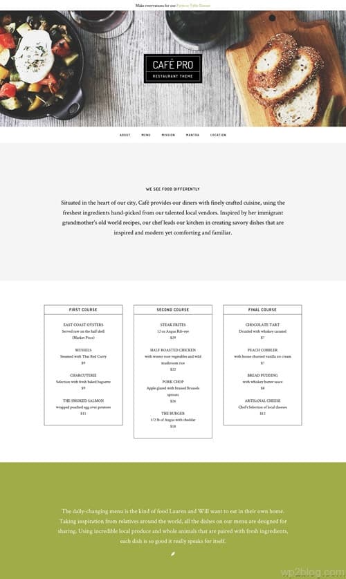 Café_Pro WordPress Theme