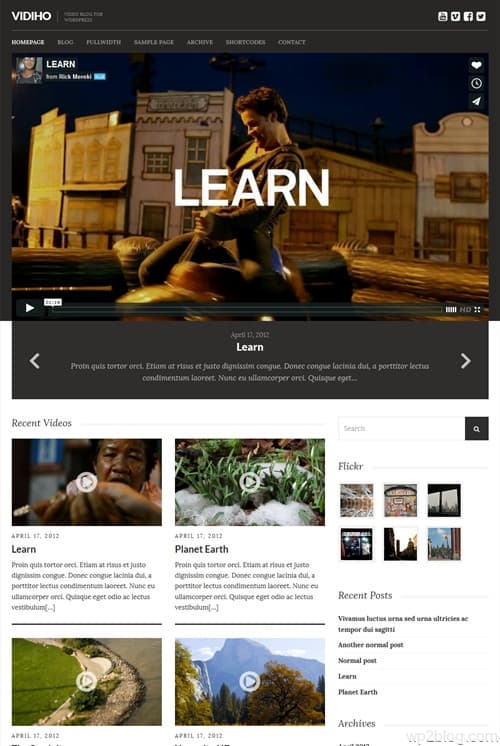 Vidiho WordPress Theme