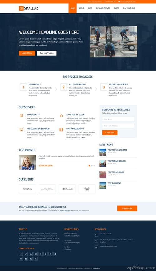 SmallBiz WordPress Theme