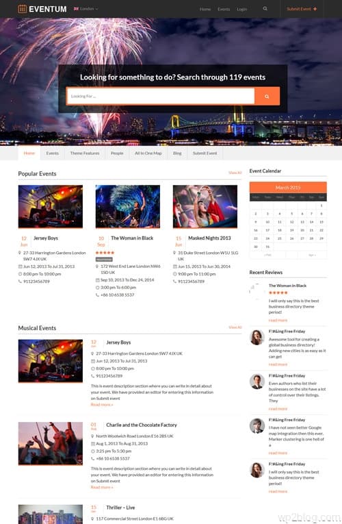 Eventum WordPress Theme