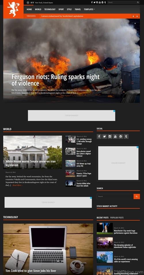 Tabloid WordPress Theme