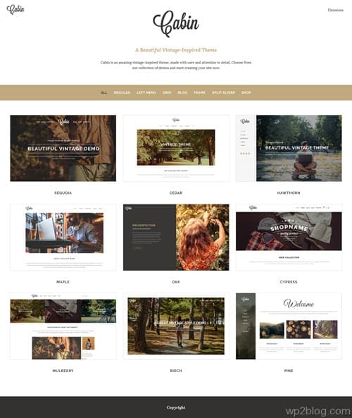 Cabin WordPress Theme