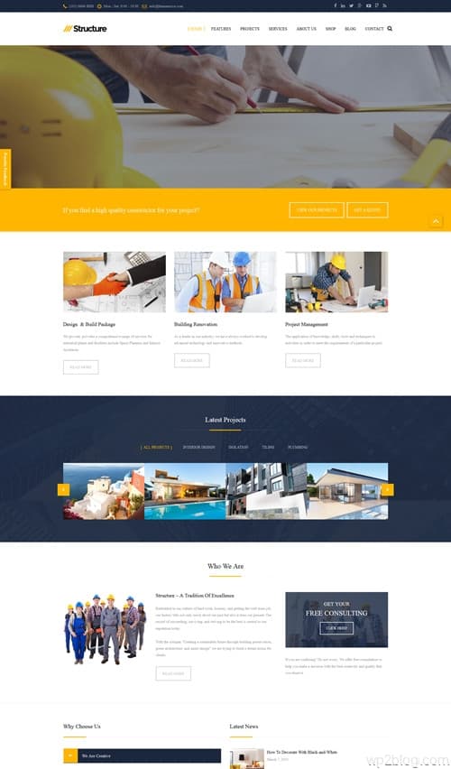 Structure WordPress Theme