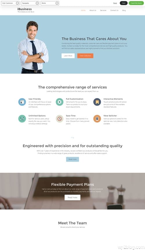 iBusiness WordPress Theme