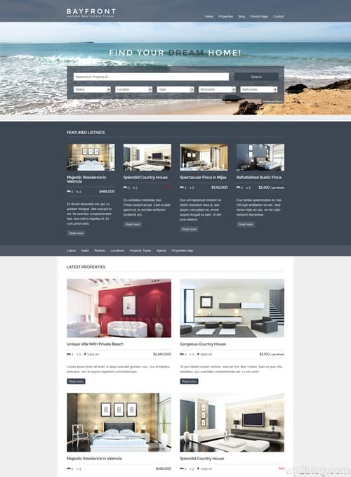 Bayfront WordPress Theme