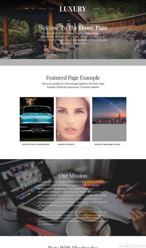 Luxury WordPress Theme