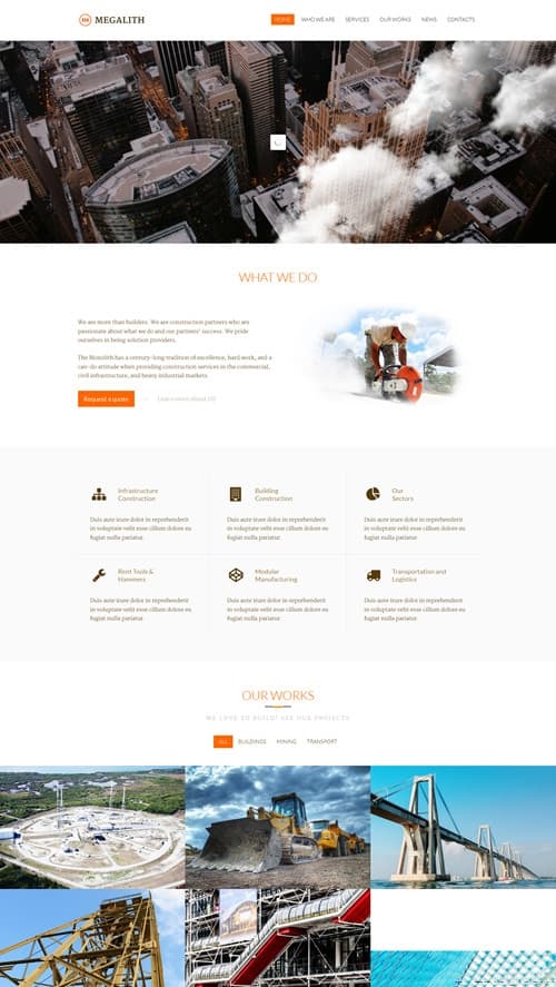 Megalith WordPress Theme