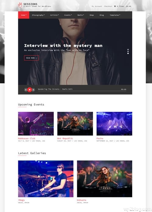 Sessions WordPress Theme