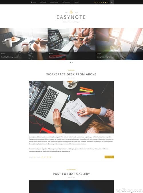 Easynote WordPress Theme