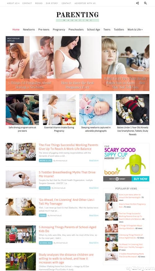 Parenting WordPress Theme