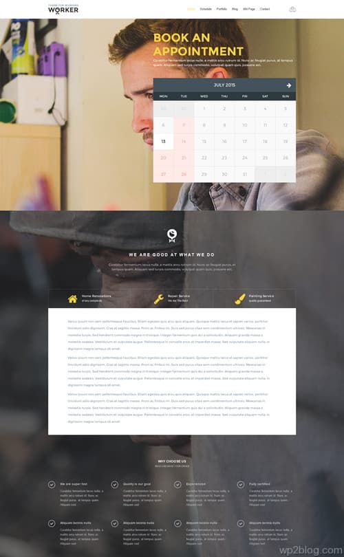 Worker WordPress Theme