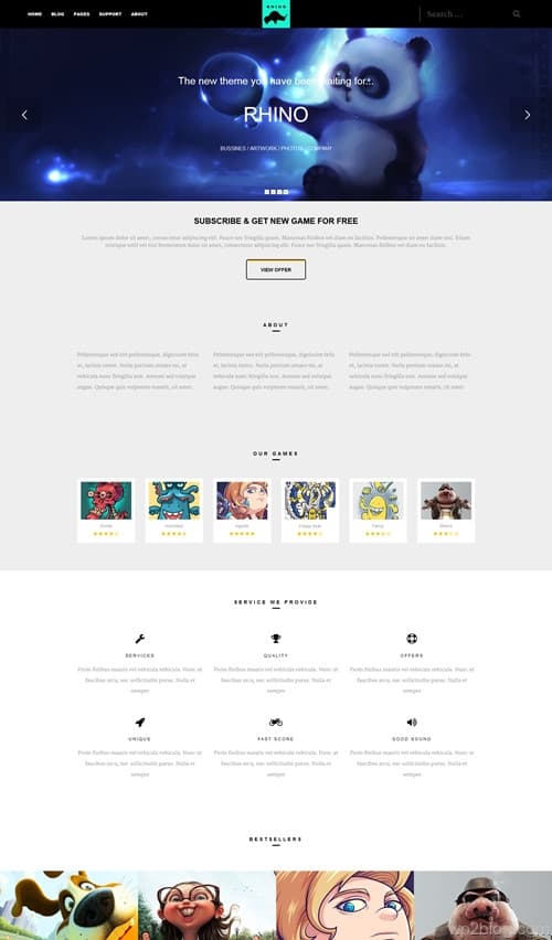 Rhino WordPress Theme