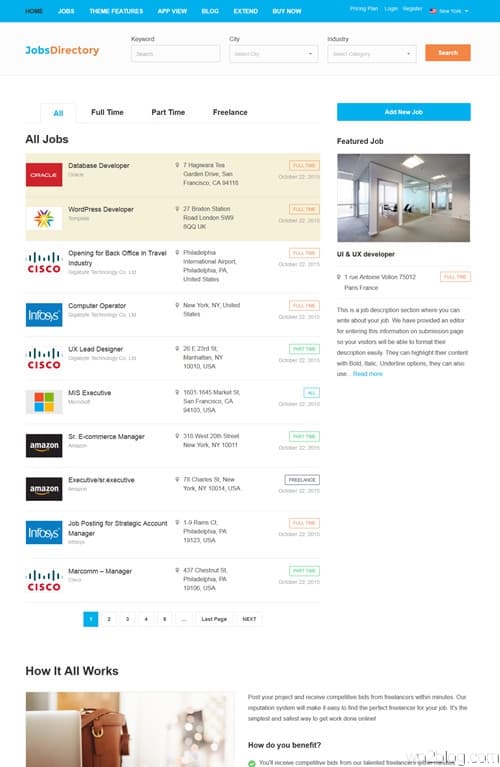 JobsDirectory WordPress Theme