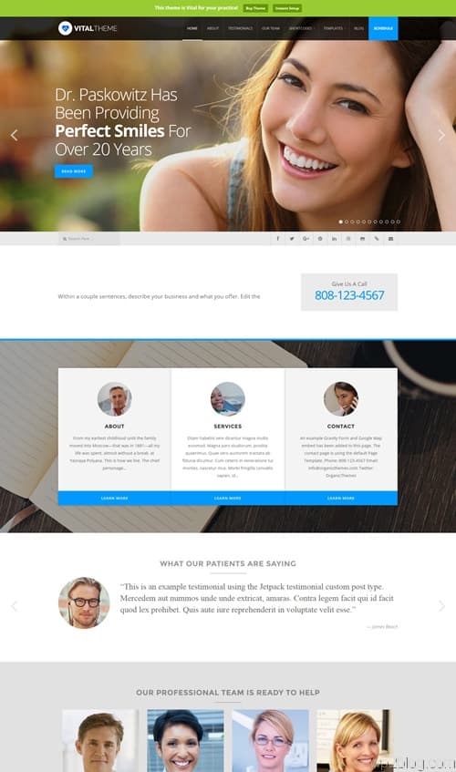 Vital WordPress Theme