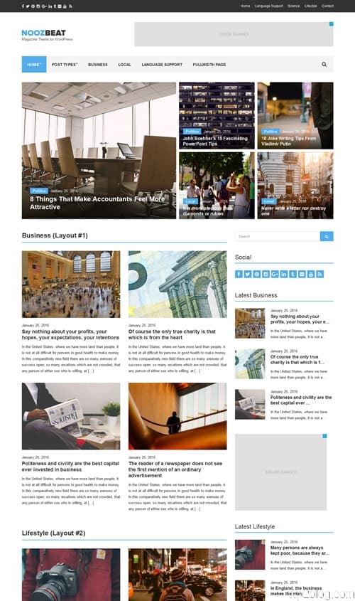 Noozbeat WordPress Theme