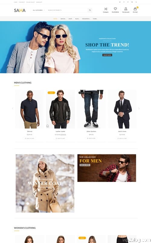 Saha WordPress Theme