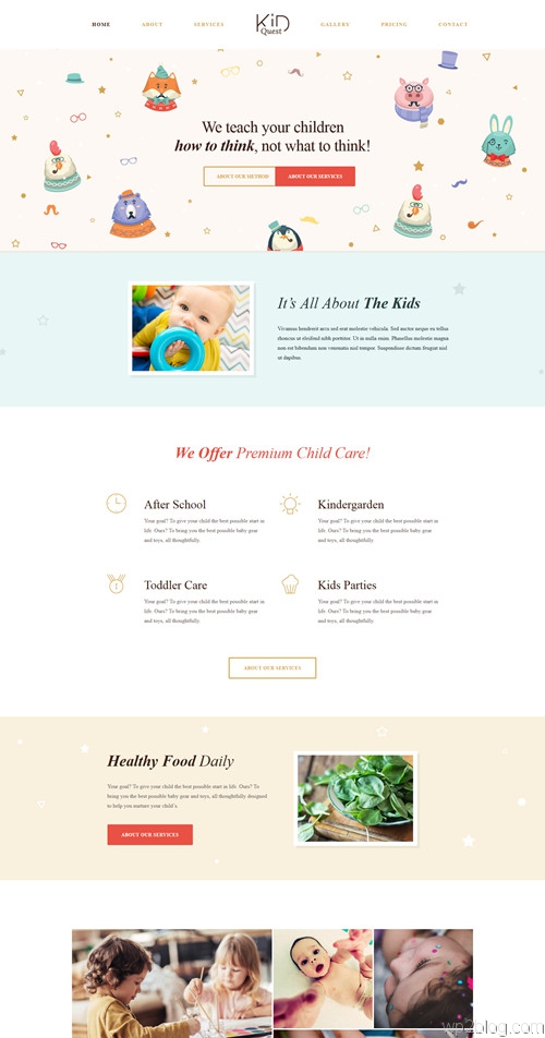 KID QUEST WordPress Theme