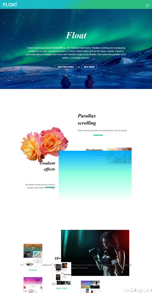 Float WordPress Theme