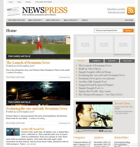 NewsPress Theme