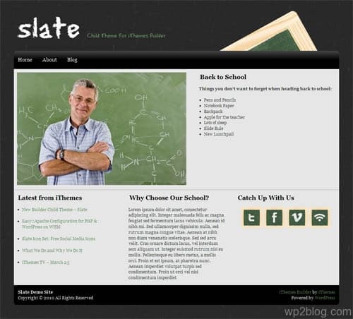 slate wordpress theme