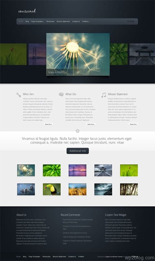 Envisioned Portfolio WordPress Theme