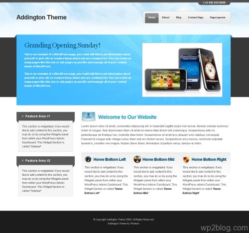 addington wordpress theme