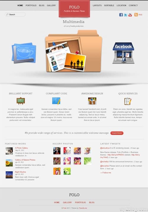 Business Portfolio WordPress Theme