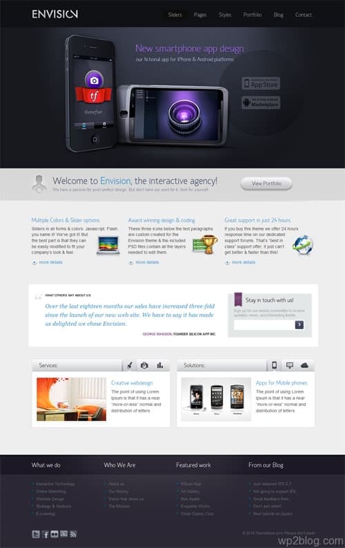 Envision Business Premium WordPress Theme