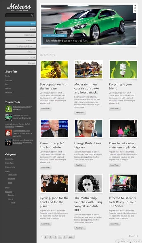 Meteora Premium WordPress Theme