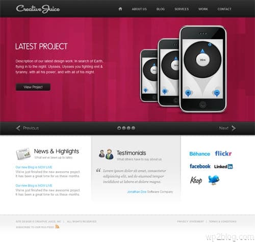 Creative Juice Business WordPress Theme