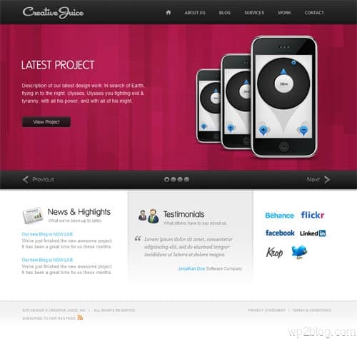 Creative Juice Business WordPress Theme