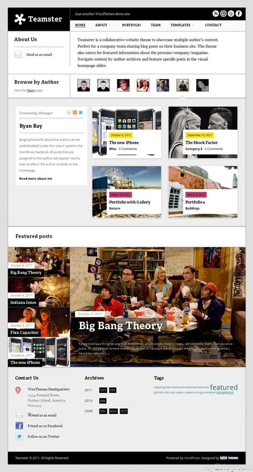 Teamster Premium WordPress Theme