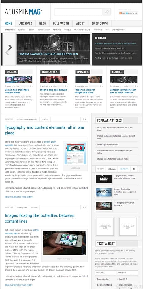 acosmin mag 2 wordpress theme