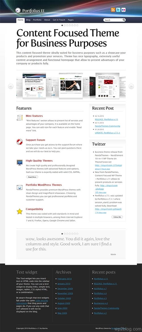 Portfolius v.11 Premium WordPress Theme