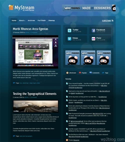 mystream wordpress theme