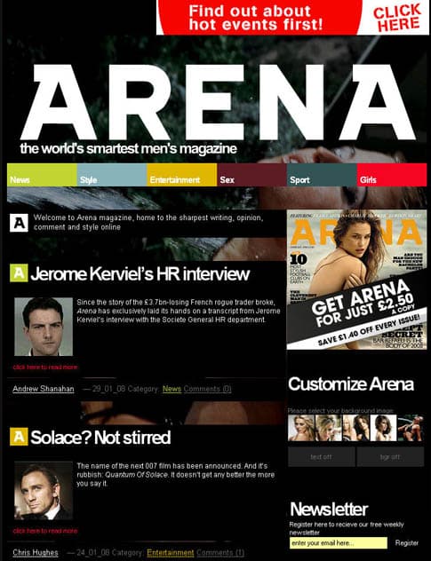 Arena Magazine