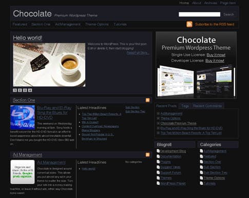 Chocolate Theme