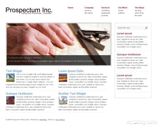 prospectum wordpress theme