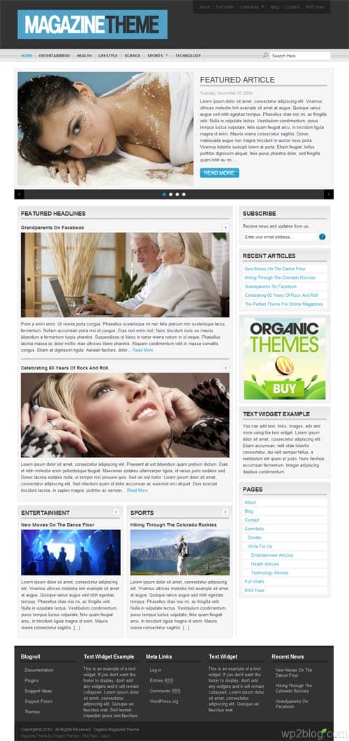 magazine wordpress theme