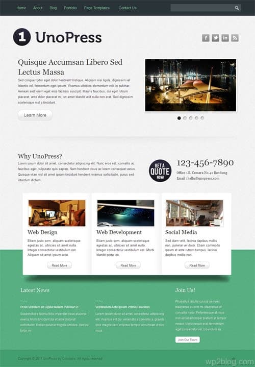 Uno Press WordPress Premium Theme